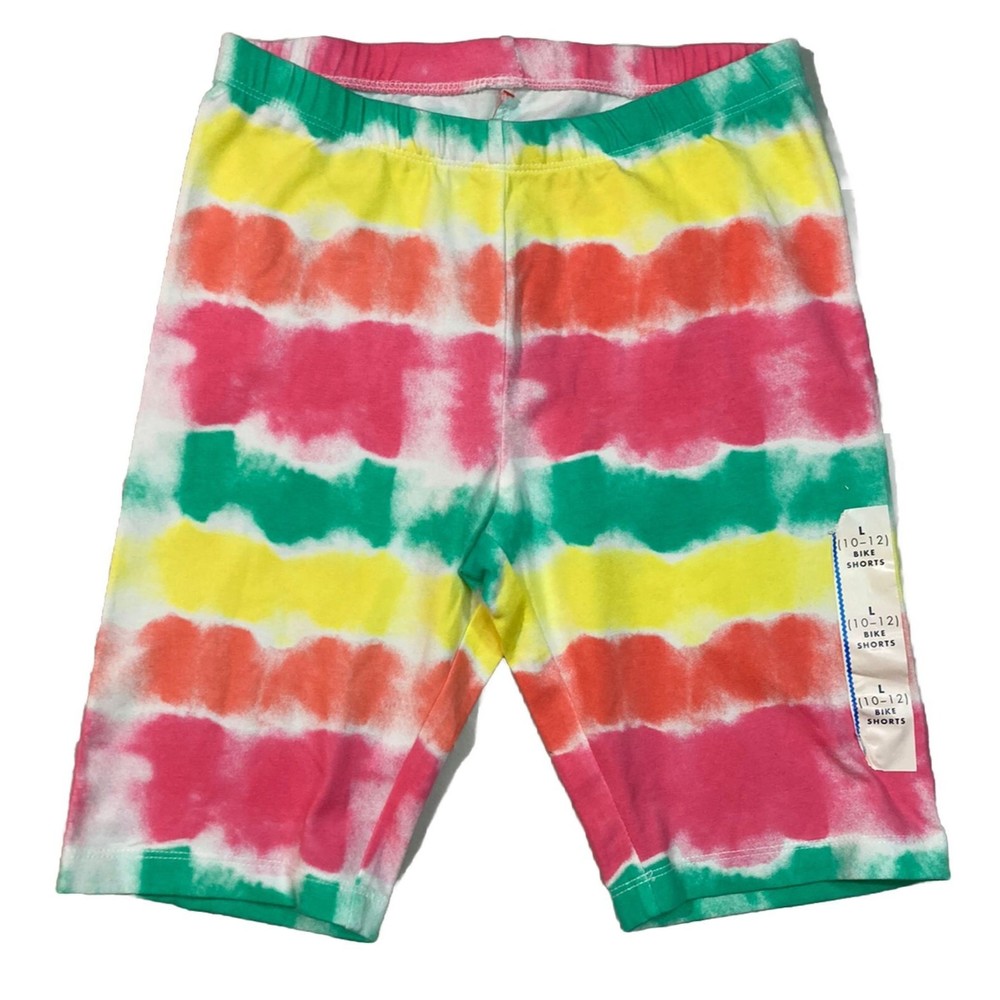 Cat & Jack Girls Tie-Dye‎ Bike Shorts Leisure Shorts Size L (10/12)